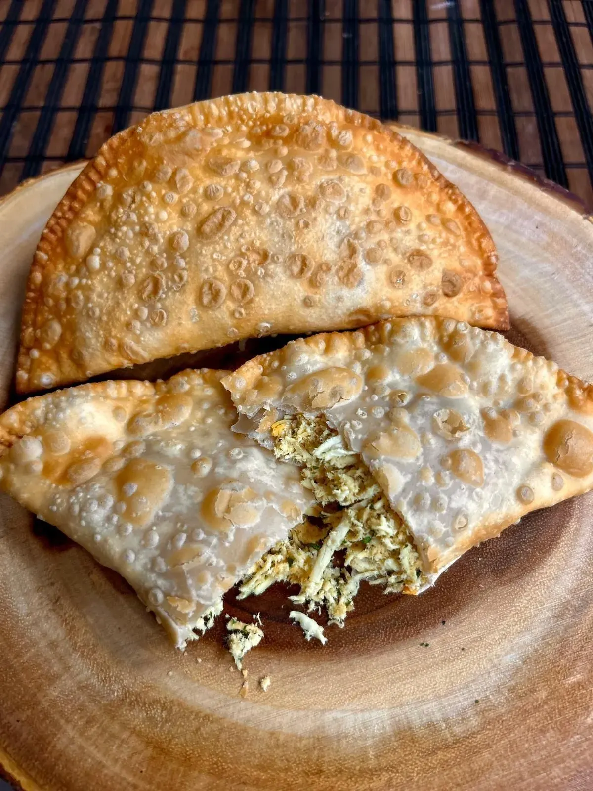 Pastel de Frango com Bacon e Milho