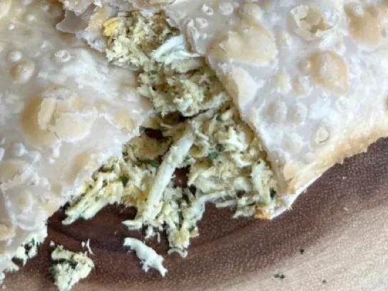 Pastel de Queijo com Bacon e Milho