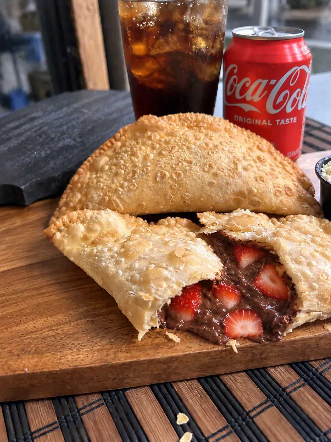 Pastel de Nutella com Morango