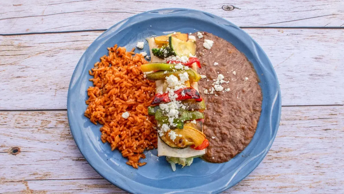 Veggie Feta Burrito