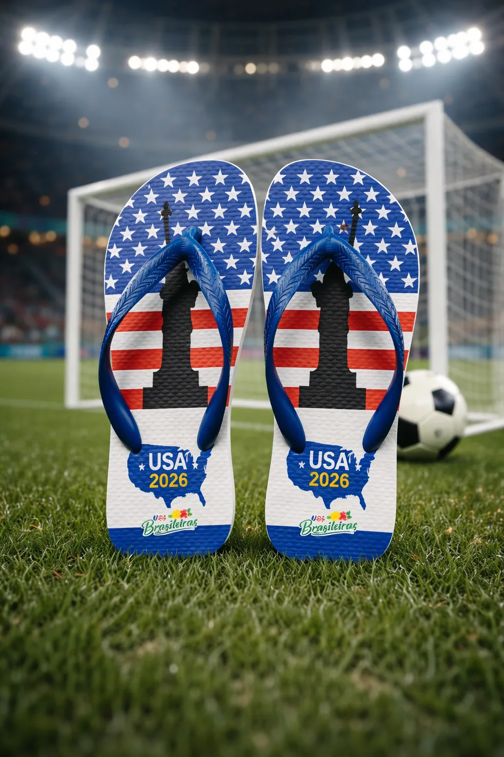Sandália USA Brasileiras Edição América 2026 - Estados Unidos