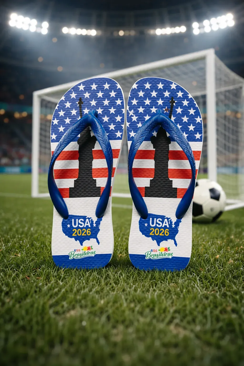 Sandália USA Brasileiras Edição América 2026 - Estados Unidos