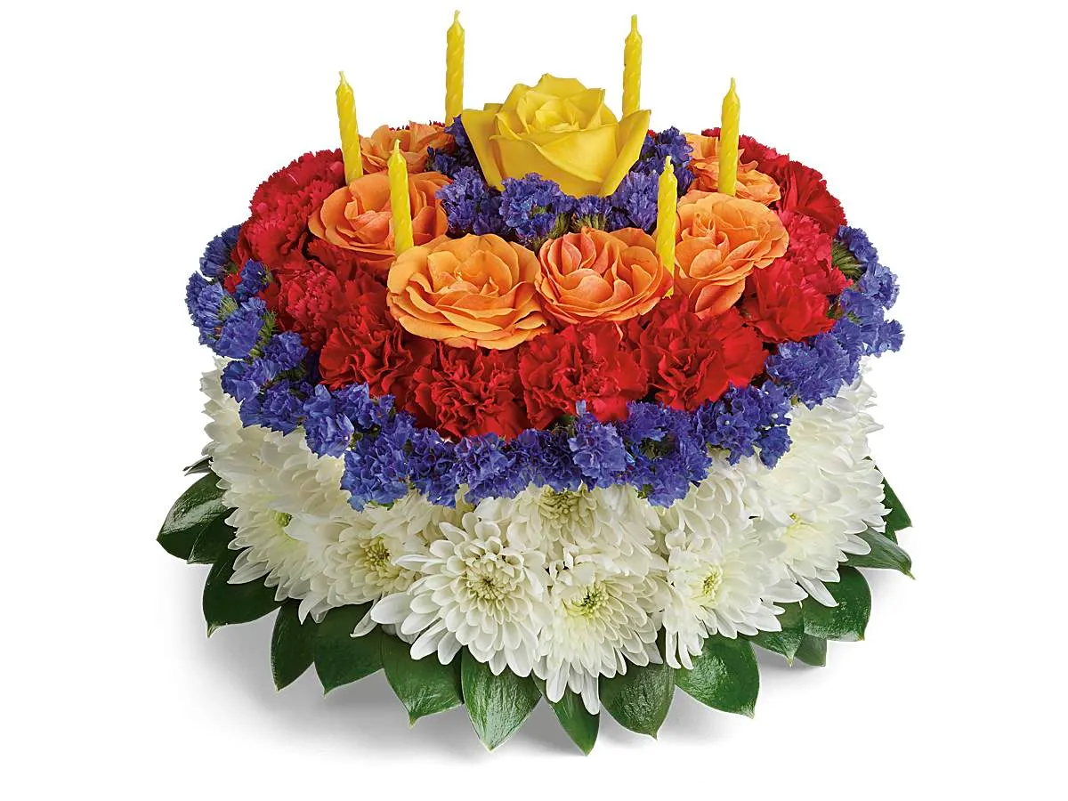 Your Wish Is Granted Birthday Cake Bouquet — Deluxe