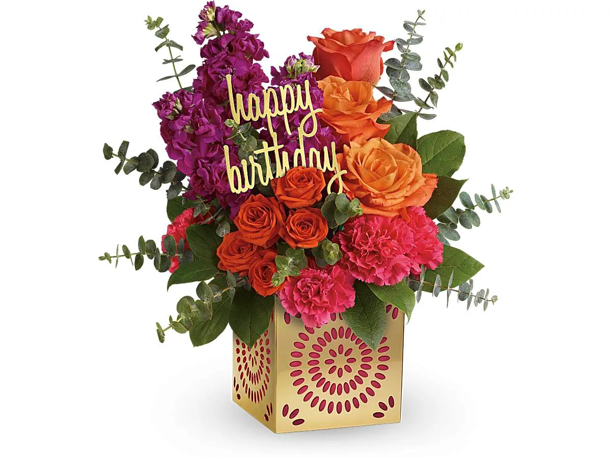 Birthday Sparkle Bouquet — Deluxe