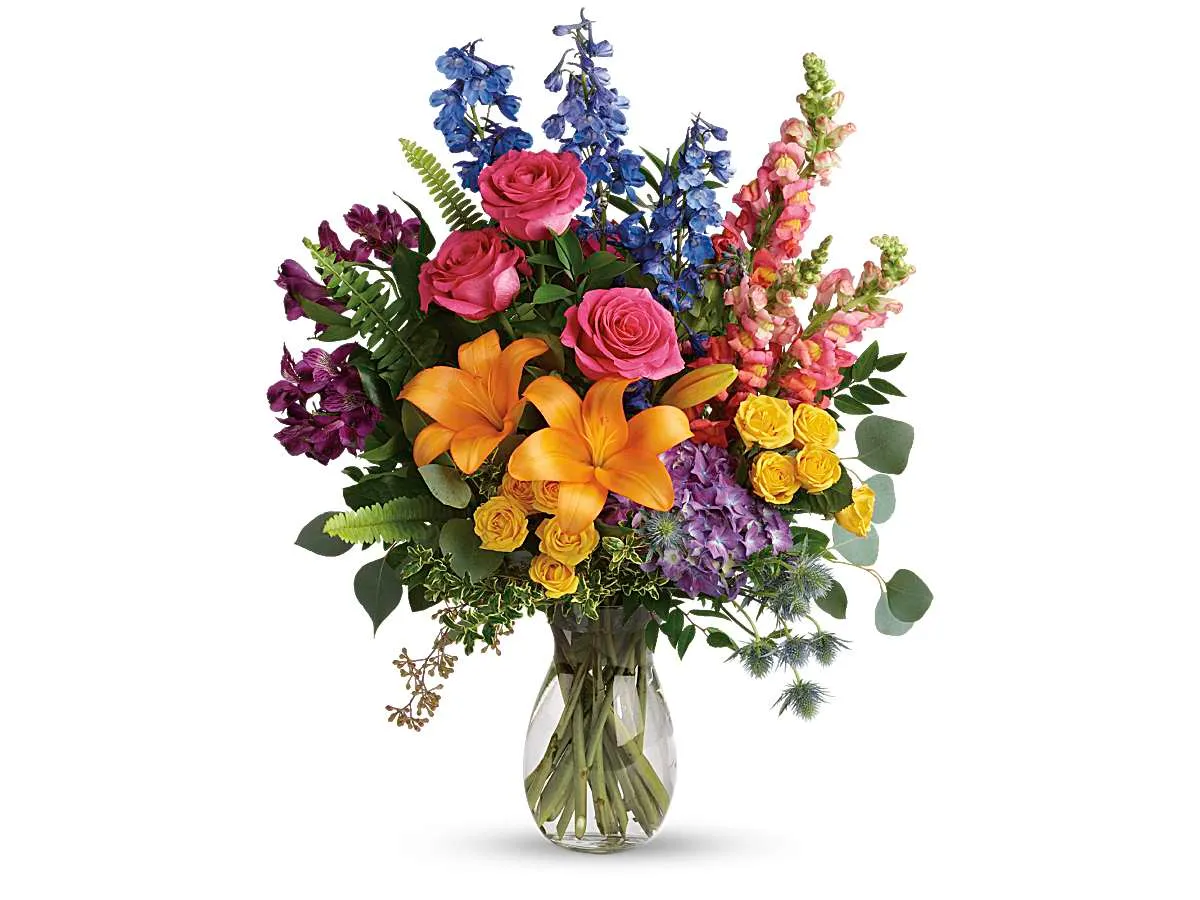 Colors Of The Rainbow Bouquet — Deluxe