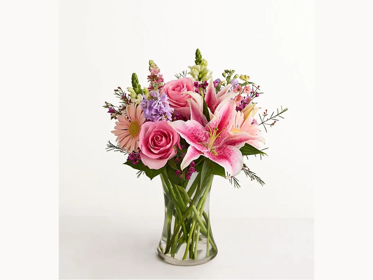 Pink Rose and Lily — Deluxe