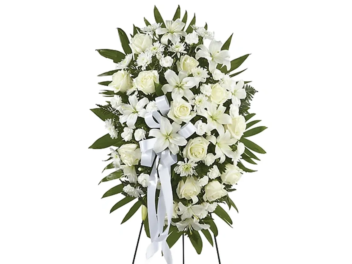 White Standing Spray