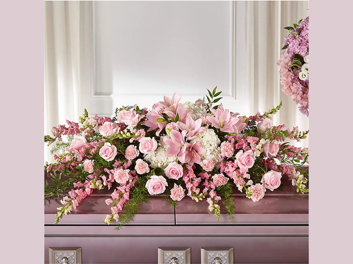 Blush Casket Spray
