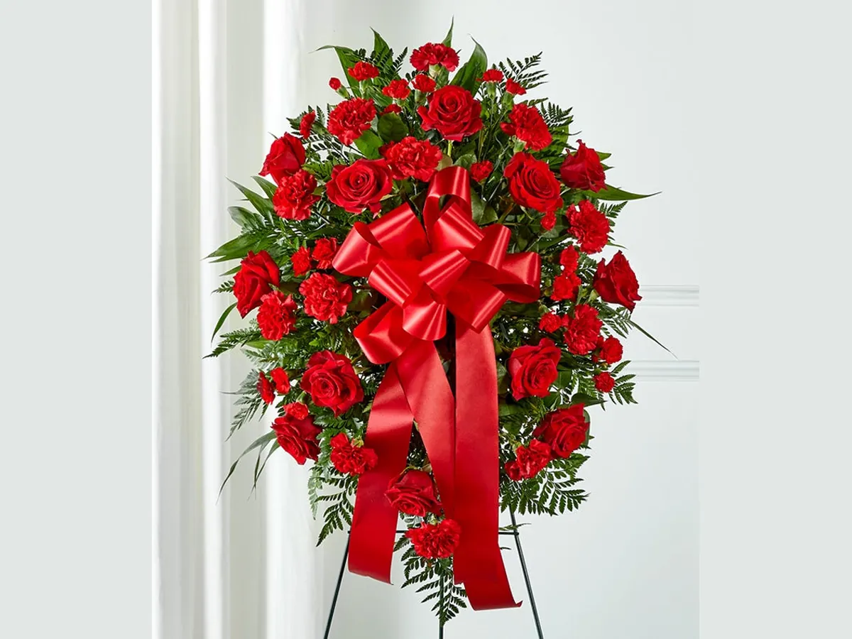 Red Rose Standing Spray