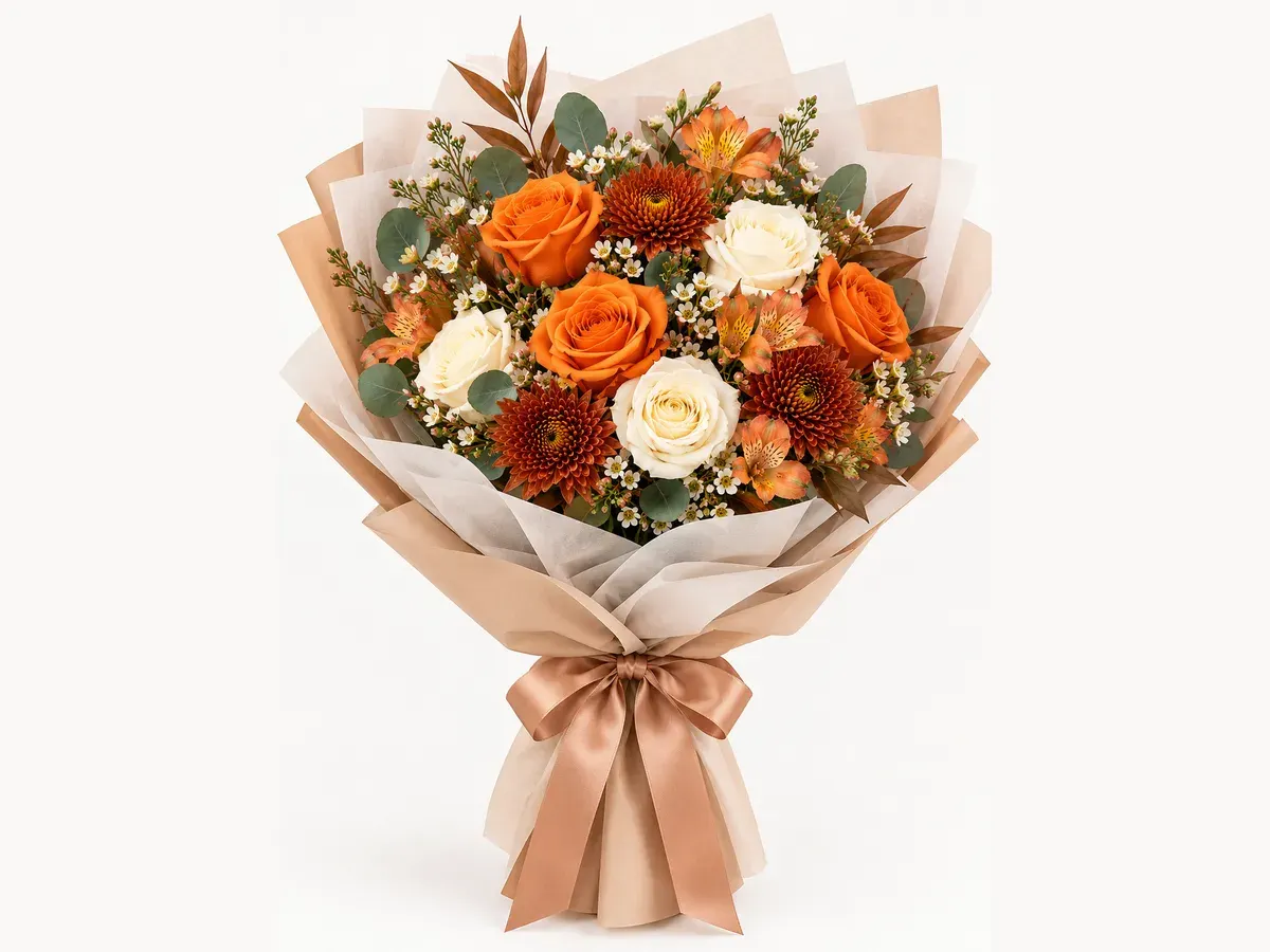 Beauty of Fall Wrapped Bouquet